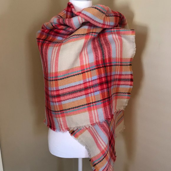 Plaid Multicolor Scarf - Picture 1 of 6
